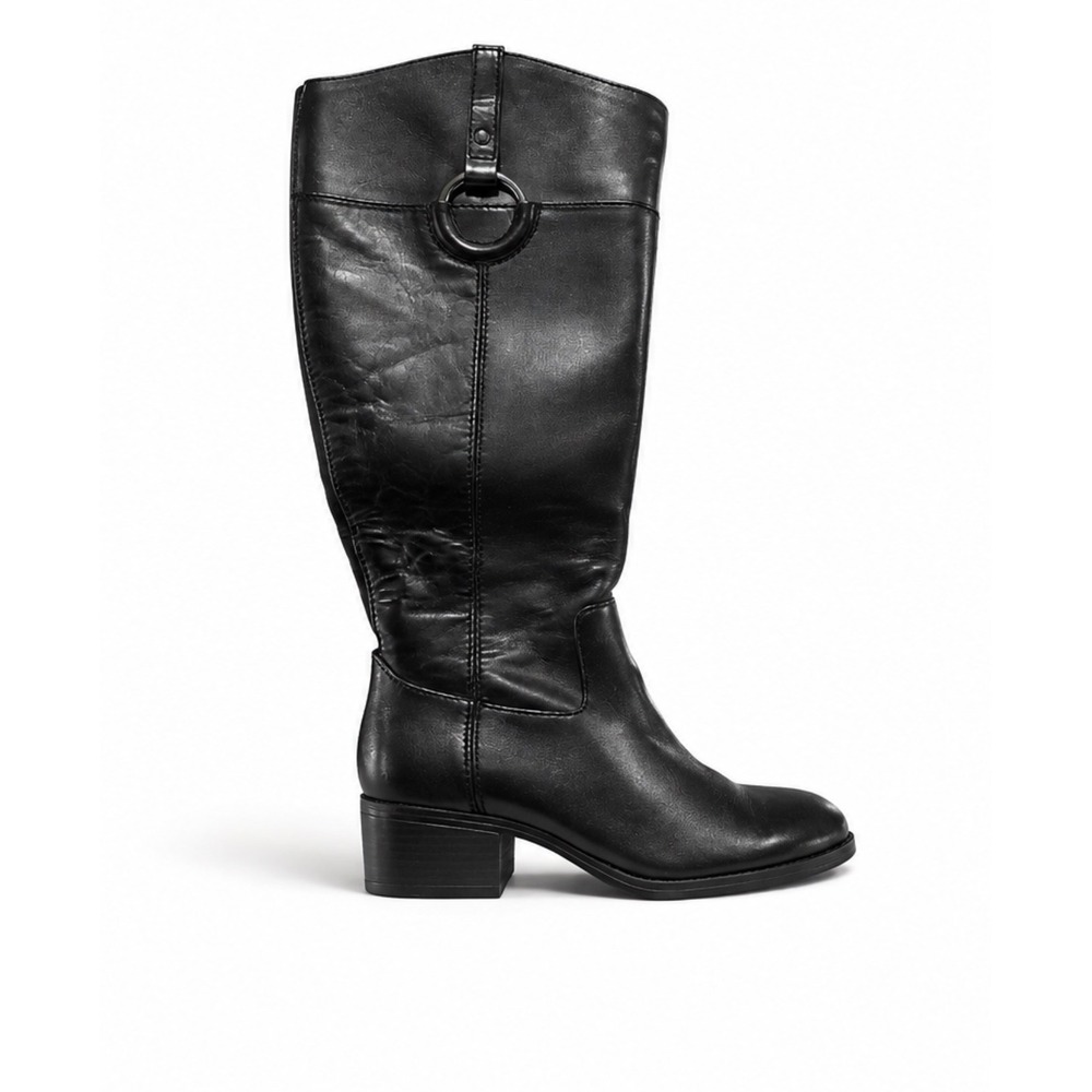 Alfani Leather Extended Calf Riding Boots